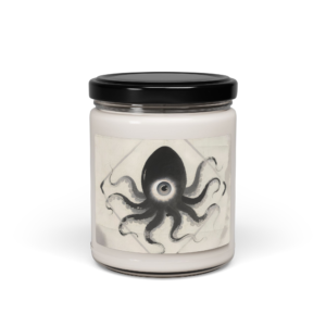 Octopus Eye Glyph Soy Candle — 9oz Scented Jar Candle